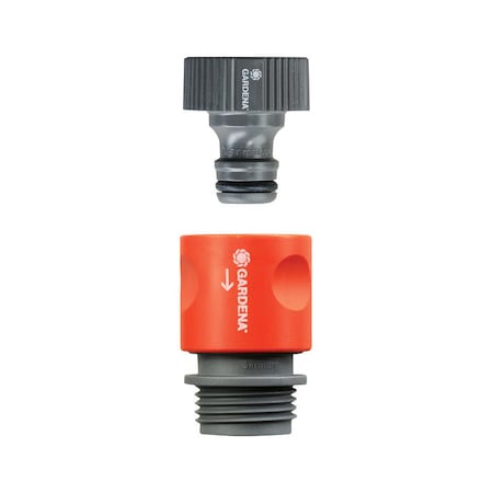 Gardena Gardena 5/8 in. Plastic Threaded Female/Male Quick Connector Hose Set 36943